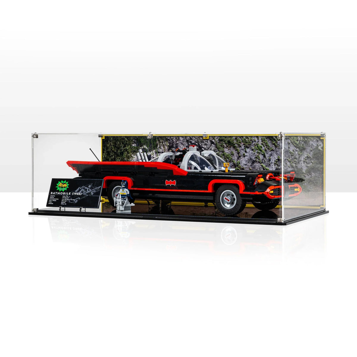 LEGO Classic TV Batmobile: 76328 vs 76188 Displays shown with the matching display product