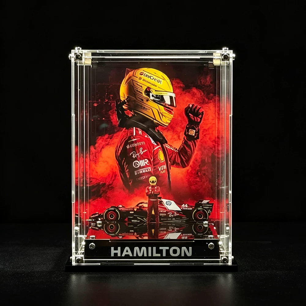 Acrylic Display Case for LEGO® Scuderia Ferrari Lewis Hamilton Helmet (43022)