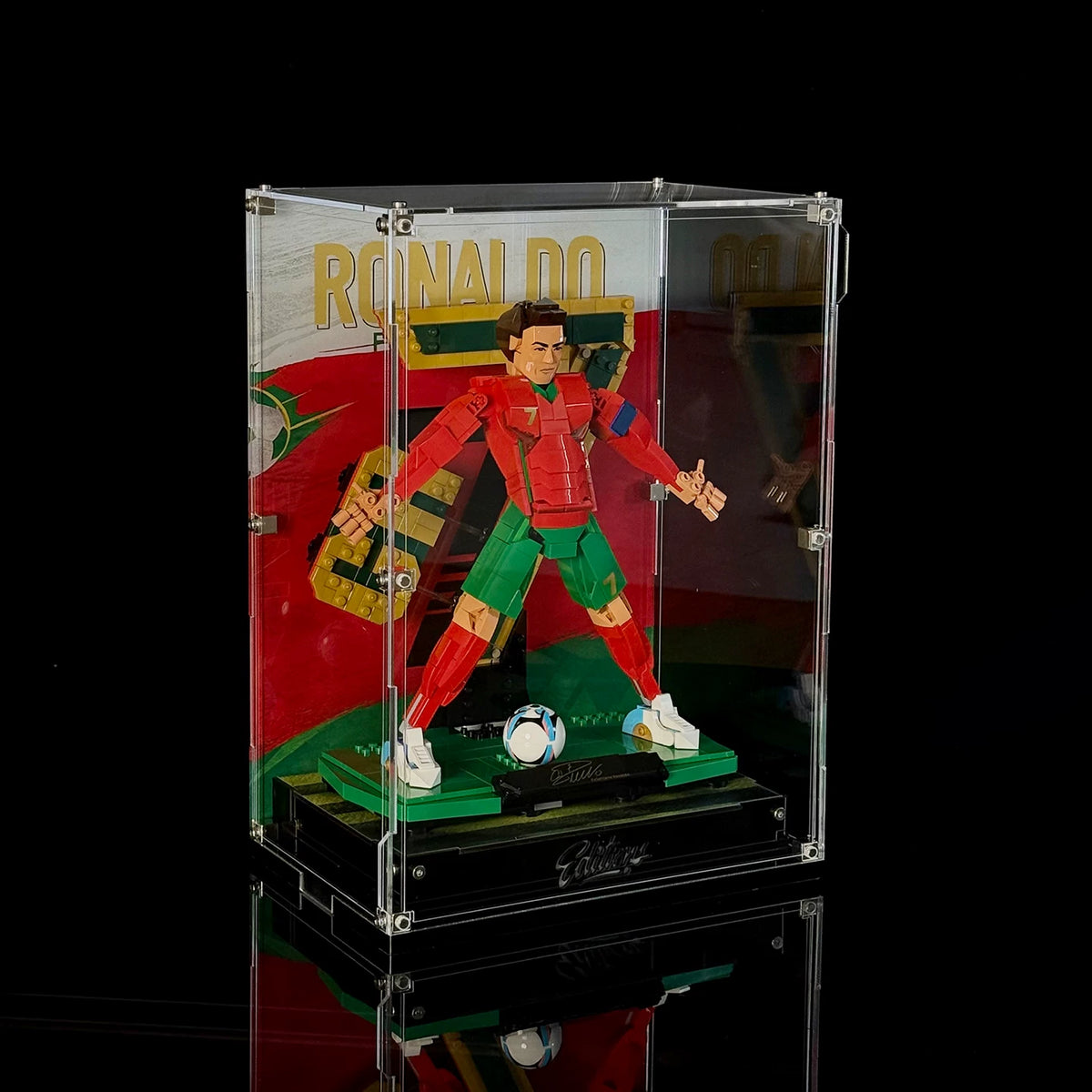 Acrylic Display Case for LEGO® Cristiano Ronaldo Soccer Legend (43016)