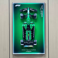 Wall Display Frame for LEGO® Technic F1 Car 42240