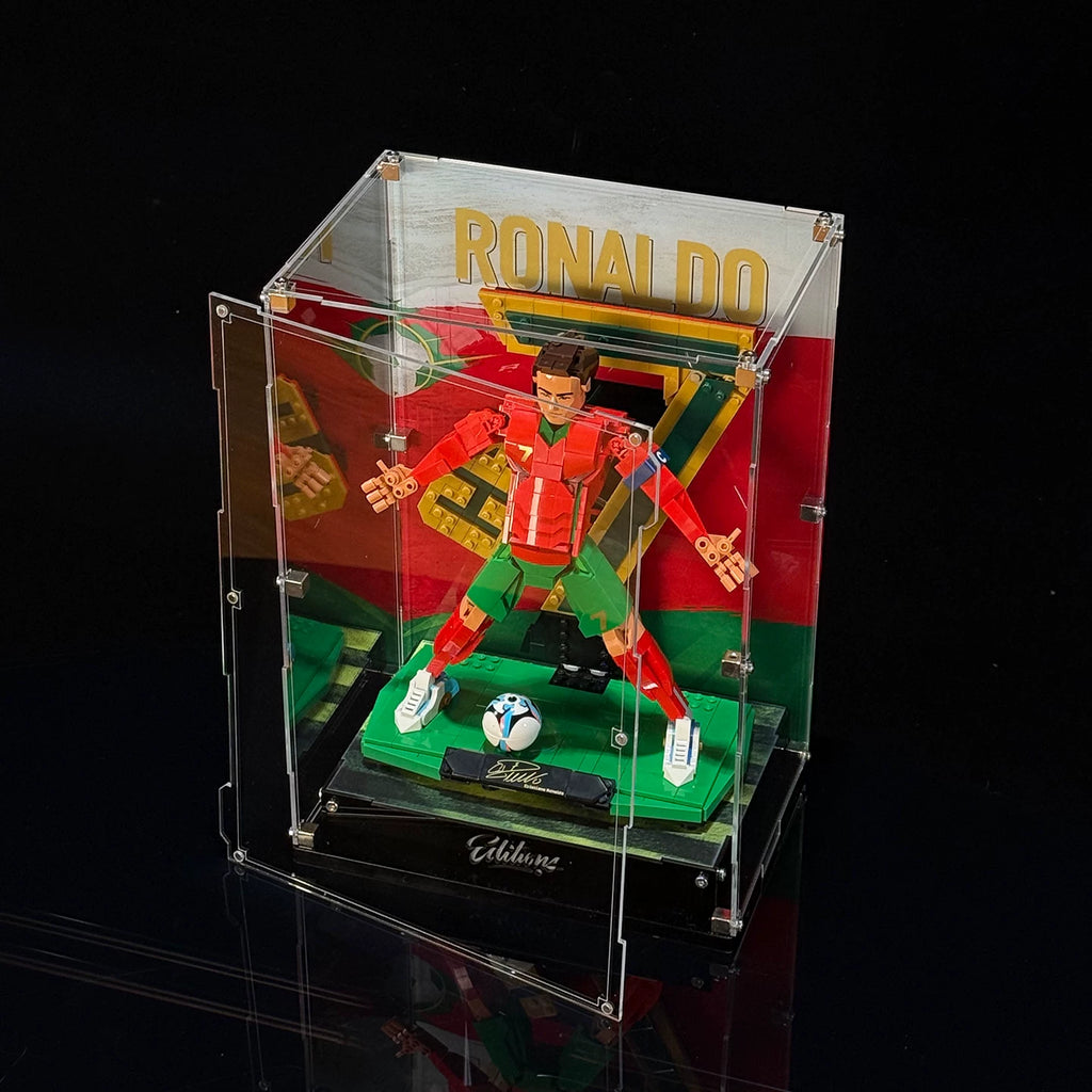 Acrylic Display Case for LEGO® Cristiano Ronaldo Soccer Legend (43016)