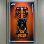 Wall Display Frame for LEGO® McLaren MCL39 F1 Car (42228)
