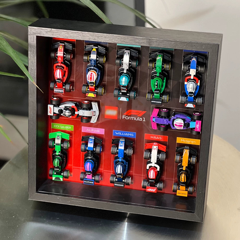 Wall Display Frame for LEGO® F1 Collectible Race Cars (71049)