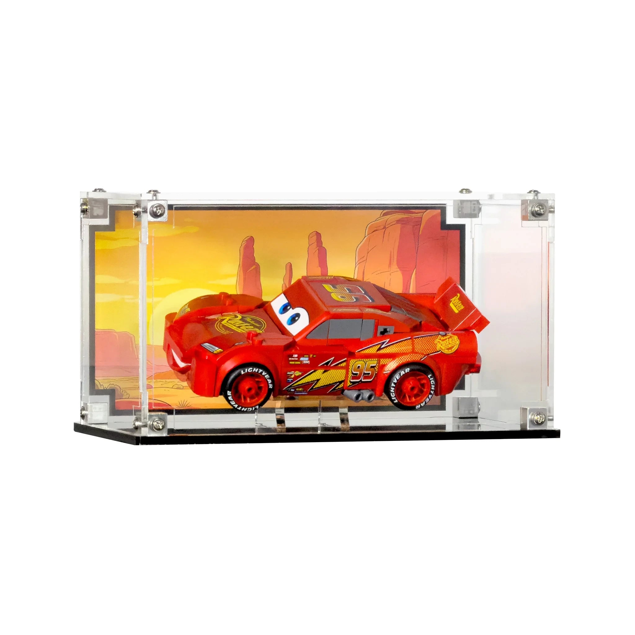 Acrylic Display Case for LEGO® Lightning McQueen (77255)