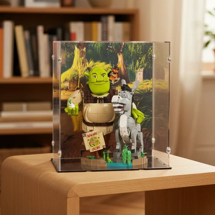 Acrylic Display Case for LEGO® Shrek Donkey Puss in Boots (72423)