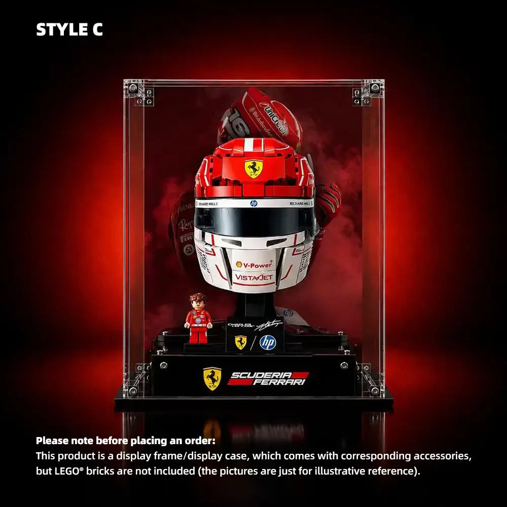 Wall Display Frame for LEGO® F1 Driver Helmet (43014)