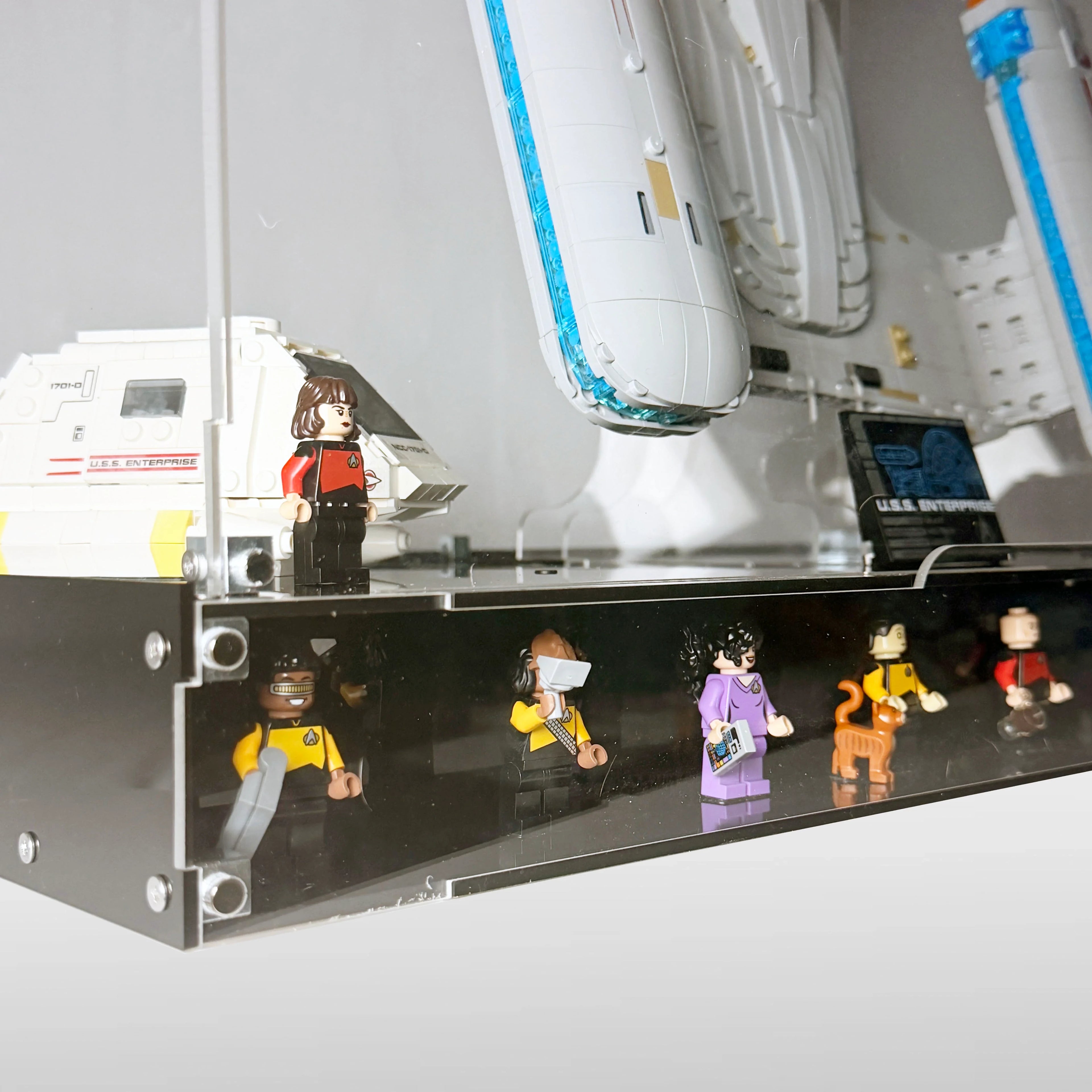 Acrylic Display Case for LEGO® Star Trek: U.S.S. Enterprise NCC-1701-D (10356)
