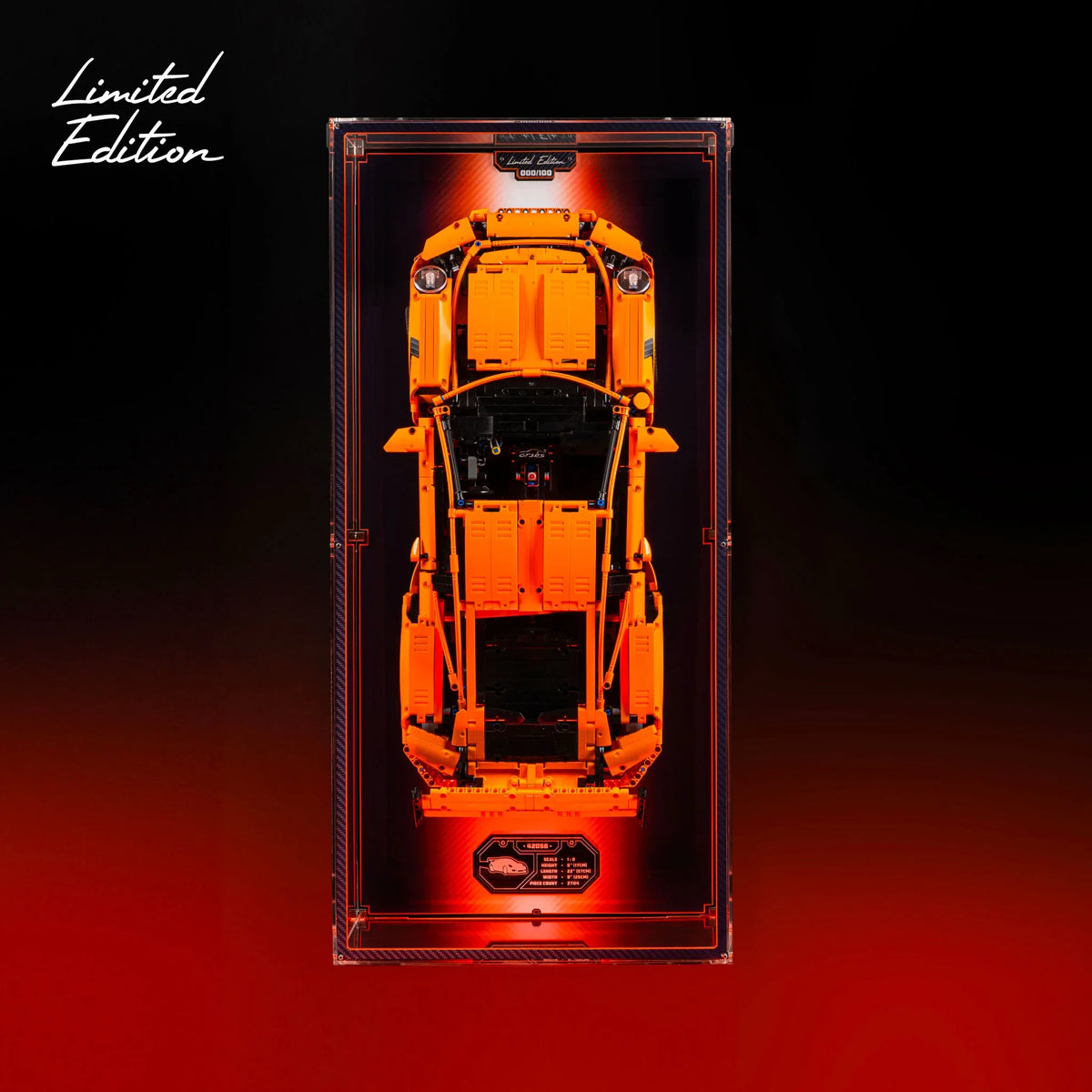 Acrylic Display Case for LEGO® Porsche 911 GT3 RS (42056)