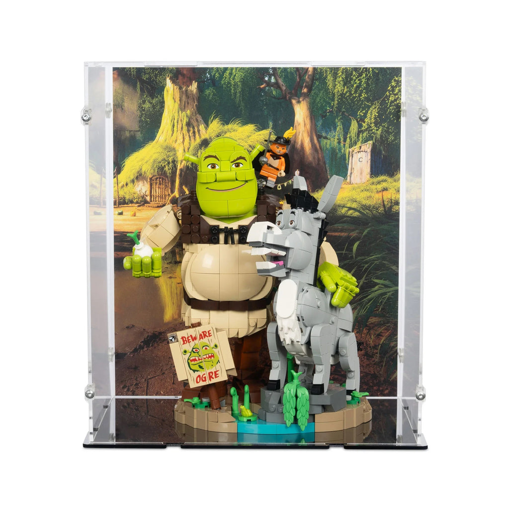 Acrylic Display Case for LEGO® Shrek Donkey Puss in Boots (72423)