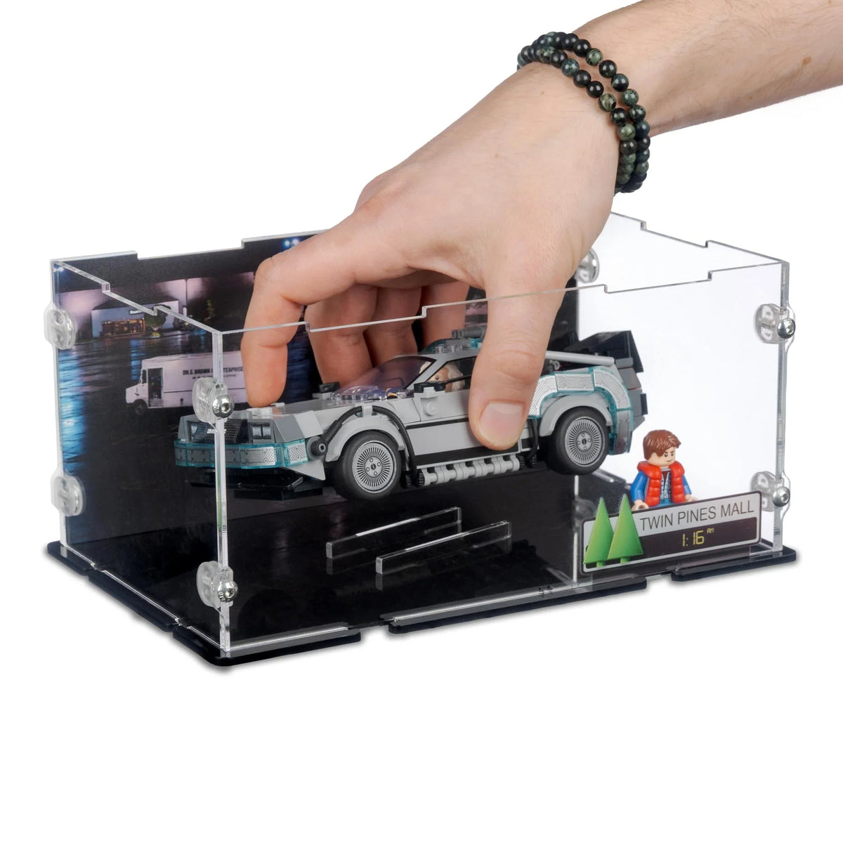 Acrylic Display Case for LEGO® Time Machine Back to the Future (77256)