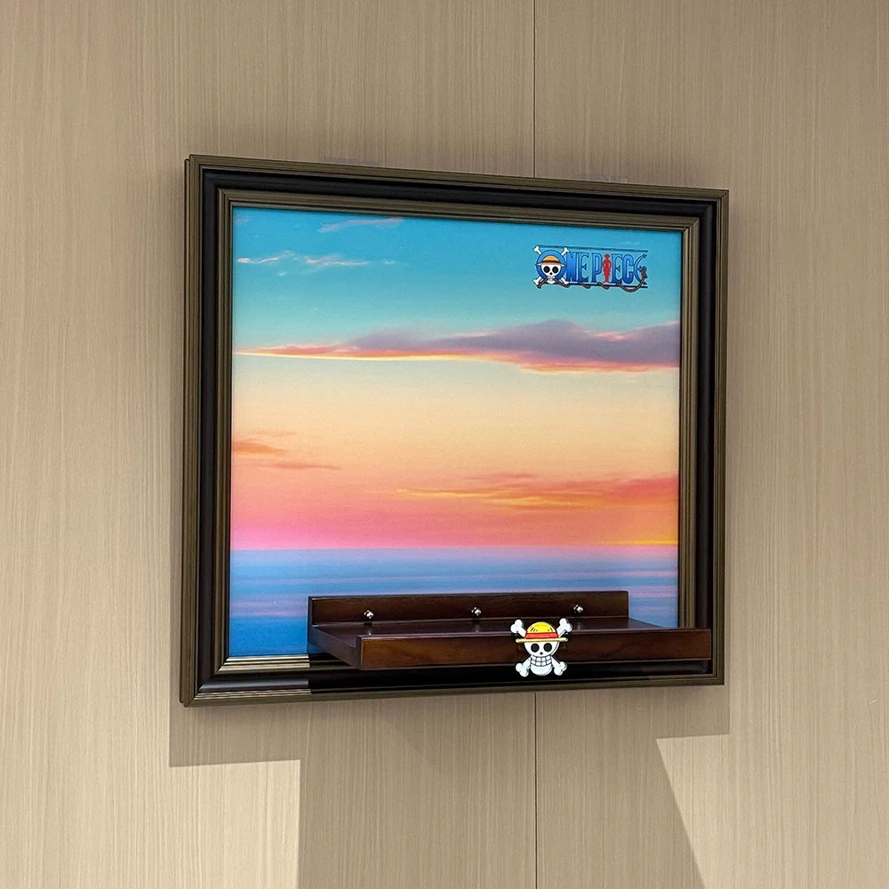 Standard Going Merry wall display frame without LEGO model or lights