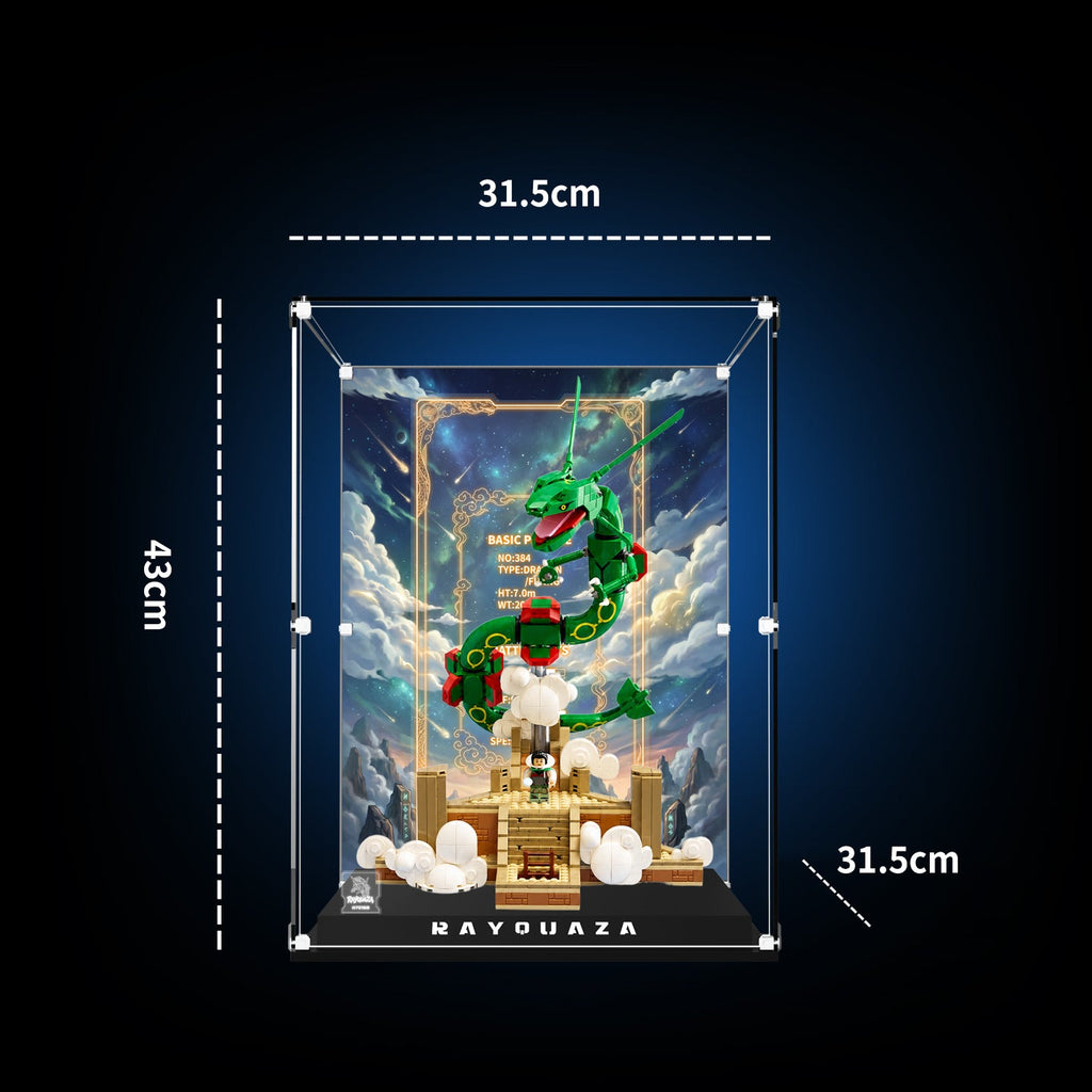 Acrylic Display Case for LEGO® Rayquaza (72168)