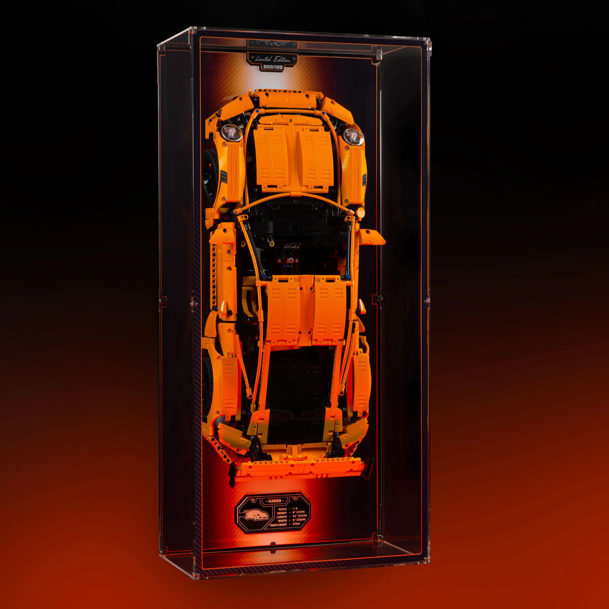 Acrylic Display Case for LEGO® Porsche 911 GT3 RS (42056)