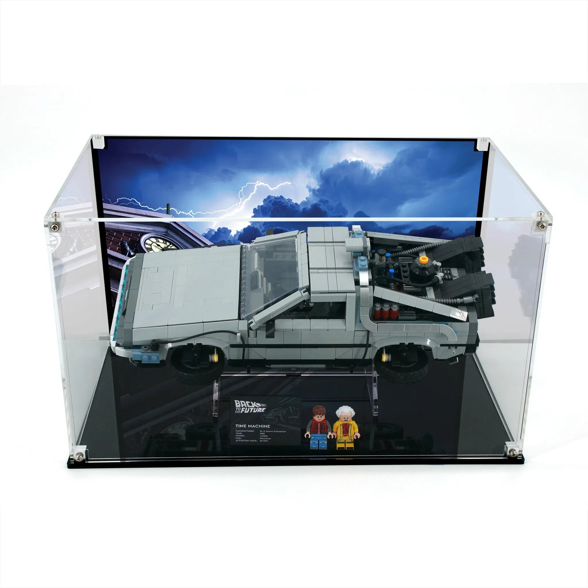 Acrylic Display Case for LEGO® Back to the Future Time Machine (10300)