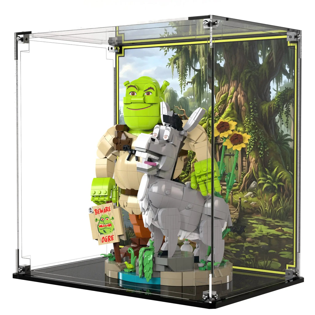 Acrylic Display Case for LEGO® Shrek Donkey Puss in Boots (72423)
