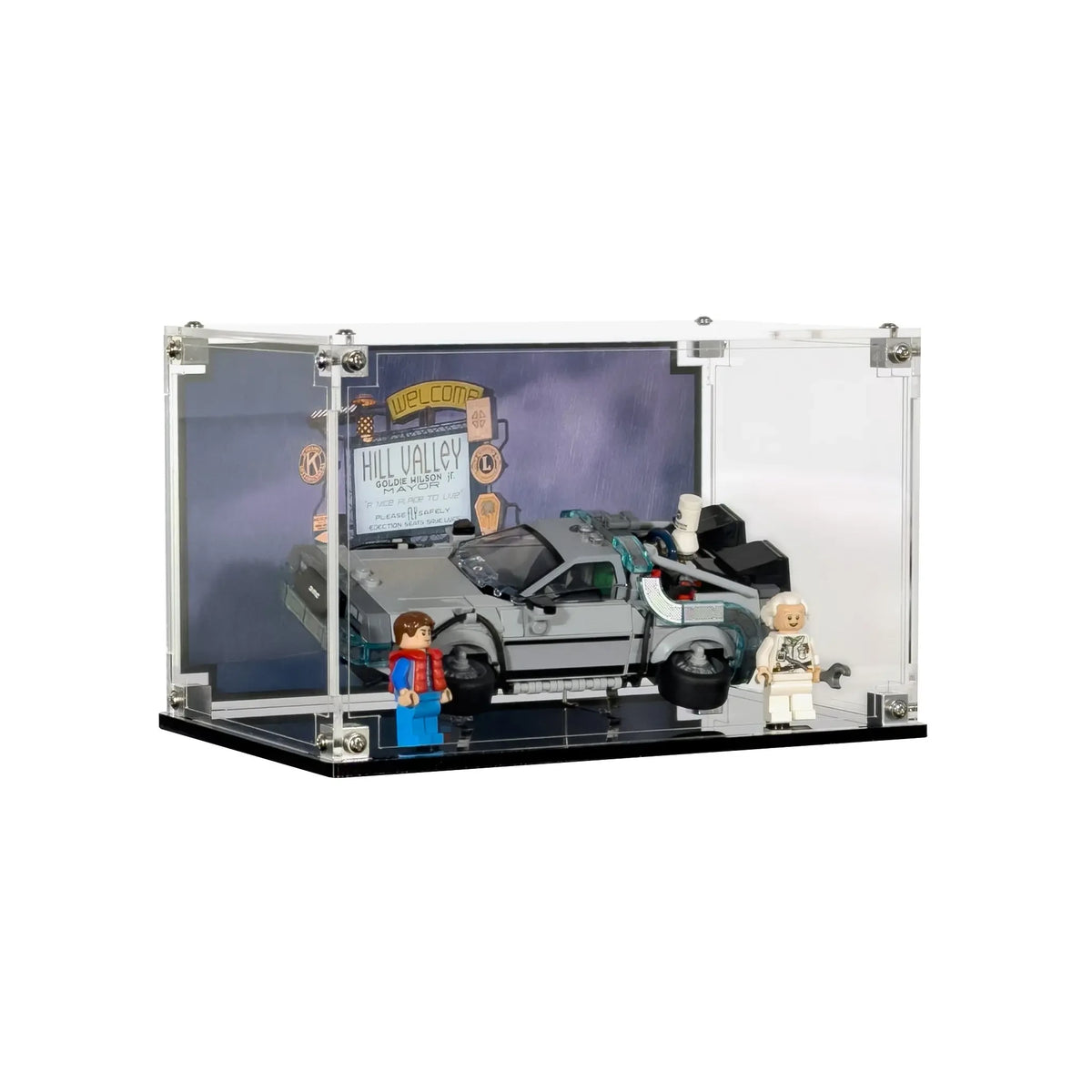 Acrylic Display Case for LEGO® Time Machine Back to the Future (77256)
