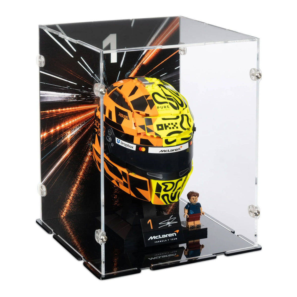 Wall Display Frame for LEGO® Lando Norris F1 Helmet (43023)