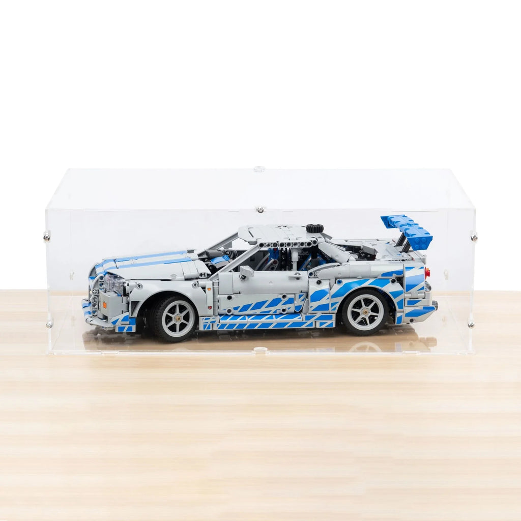 Acrylic Display Case for LEGO® 2 Fast 2 Furious Nissan Skyline GT-R (R34) (42210)