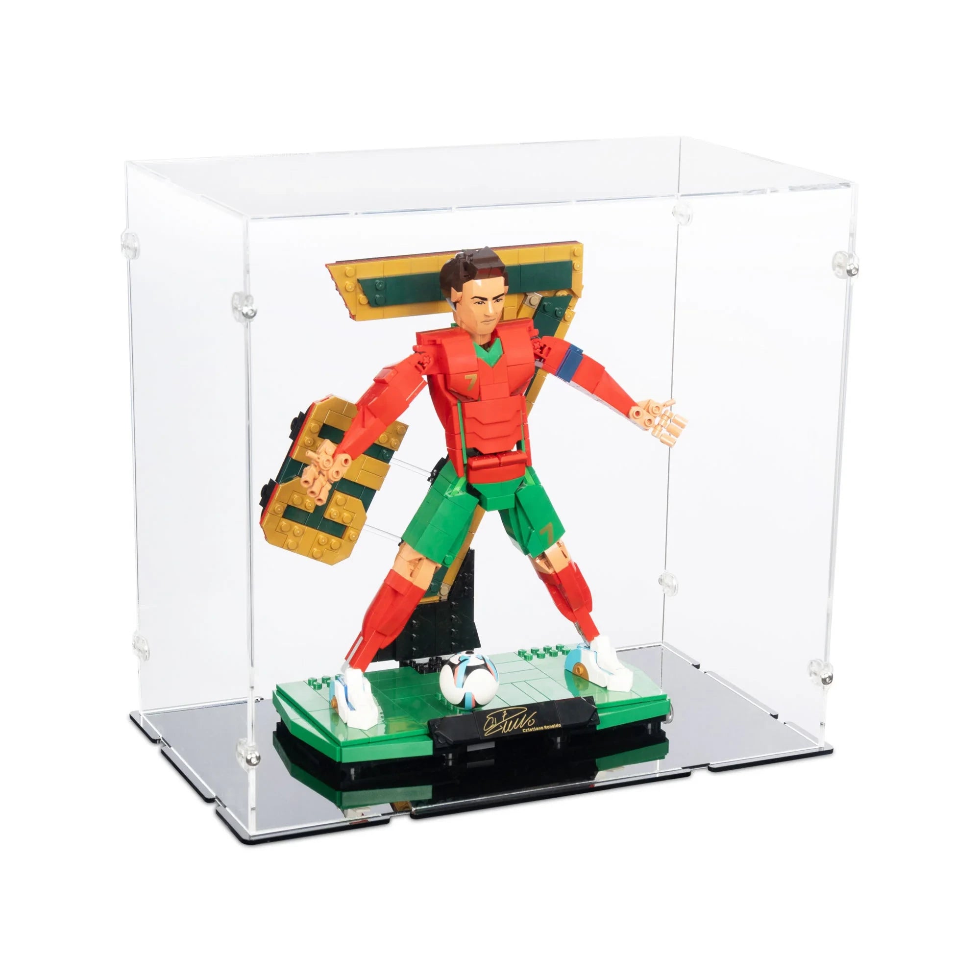 Acrylic Display Case for LEGO® Cristiano Ronaldo Soccer Legend (43016)