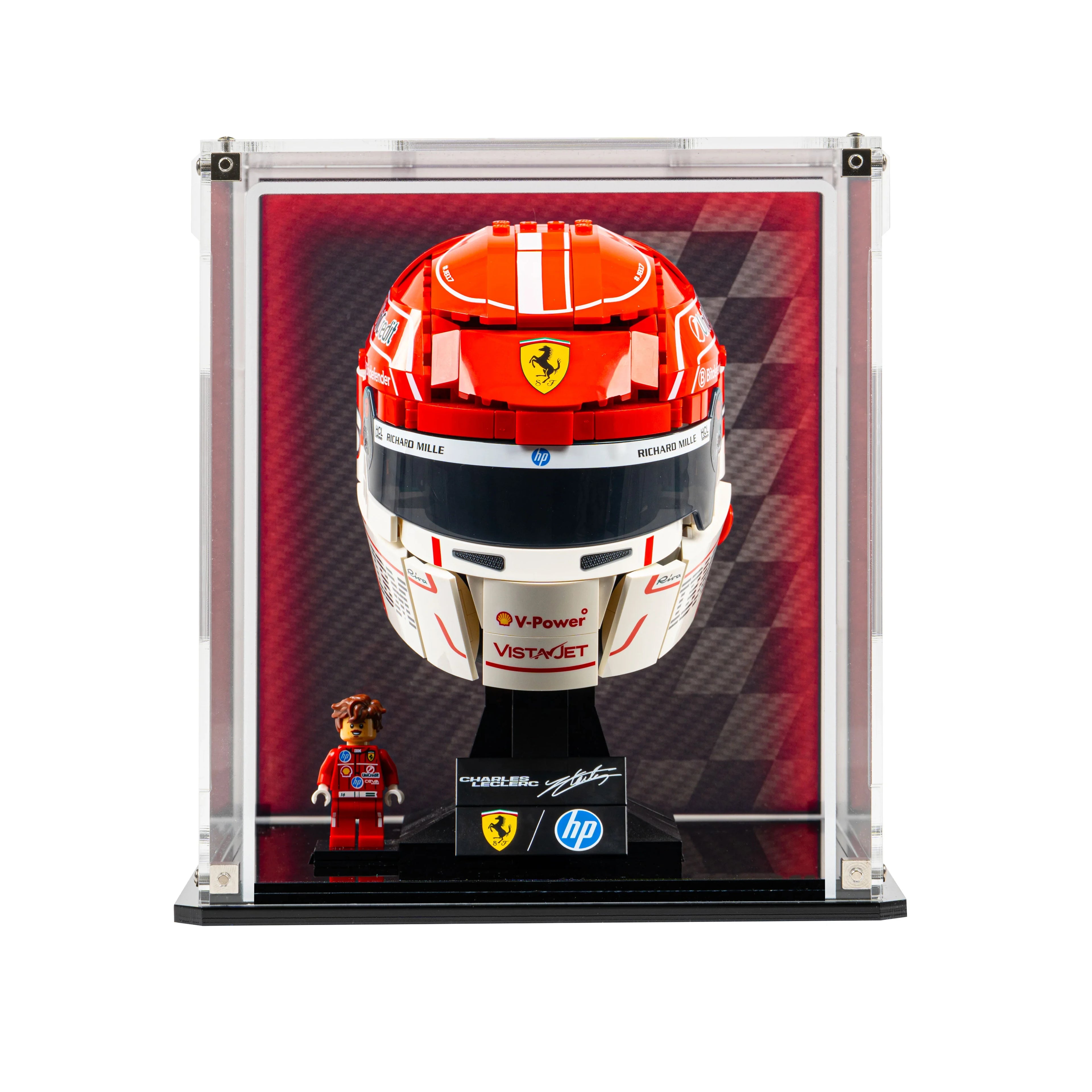 Wall Display Frame for LEGO® F1 Driver Helmet (43014)
