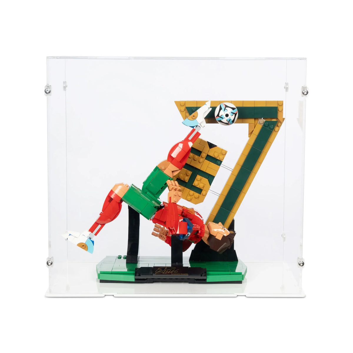 Acrylic Display Case for LEGO® Cristiano Ronaldo Soccer Legend (43016)