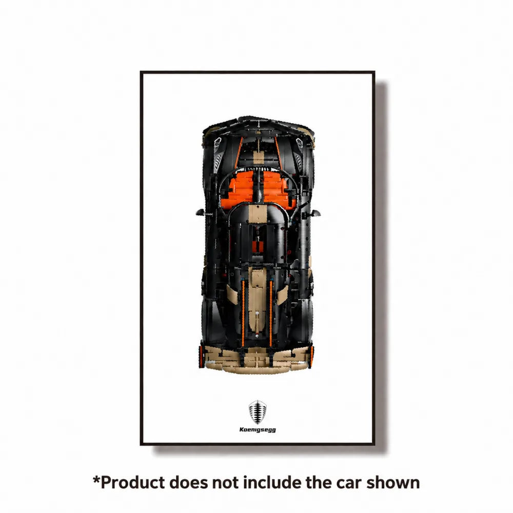 Wall Display Case for LEGO® Koenigsegg Sadair's Spear (42232)