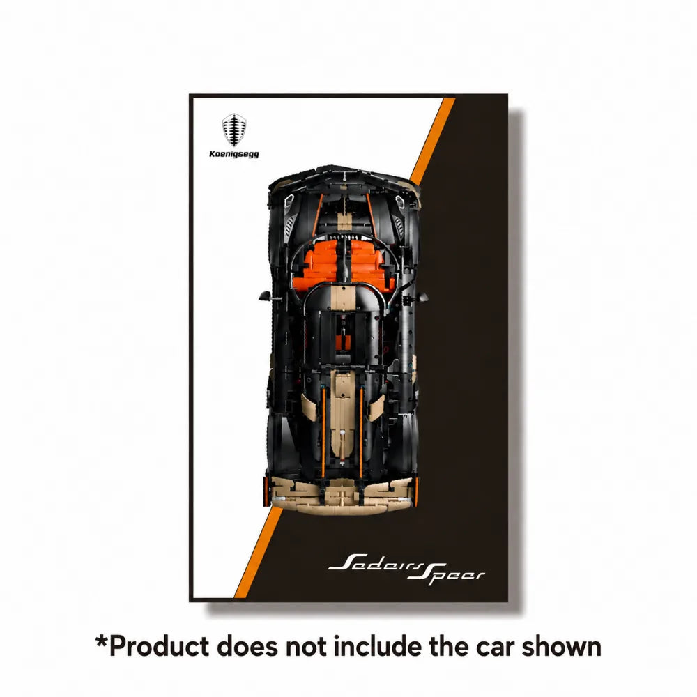 Wall Display Case for LEGO® Koenigsegg Sadair's Spear (42232)