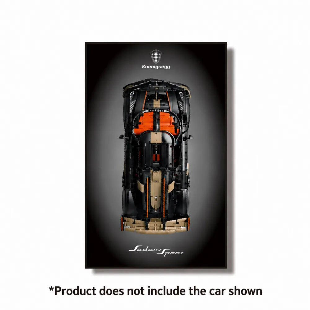 Wall Display Case for LEGO® Koenigsegg Sadair's Spear (42232)