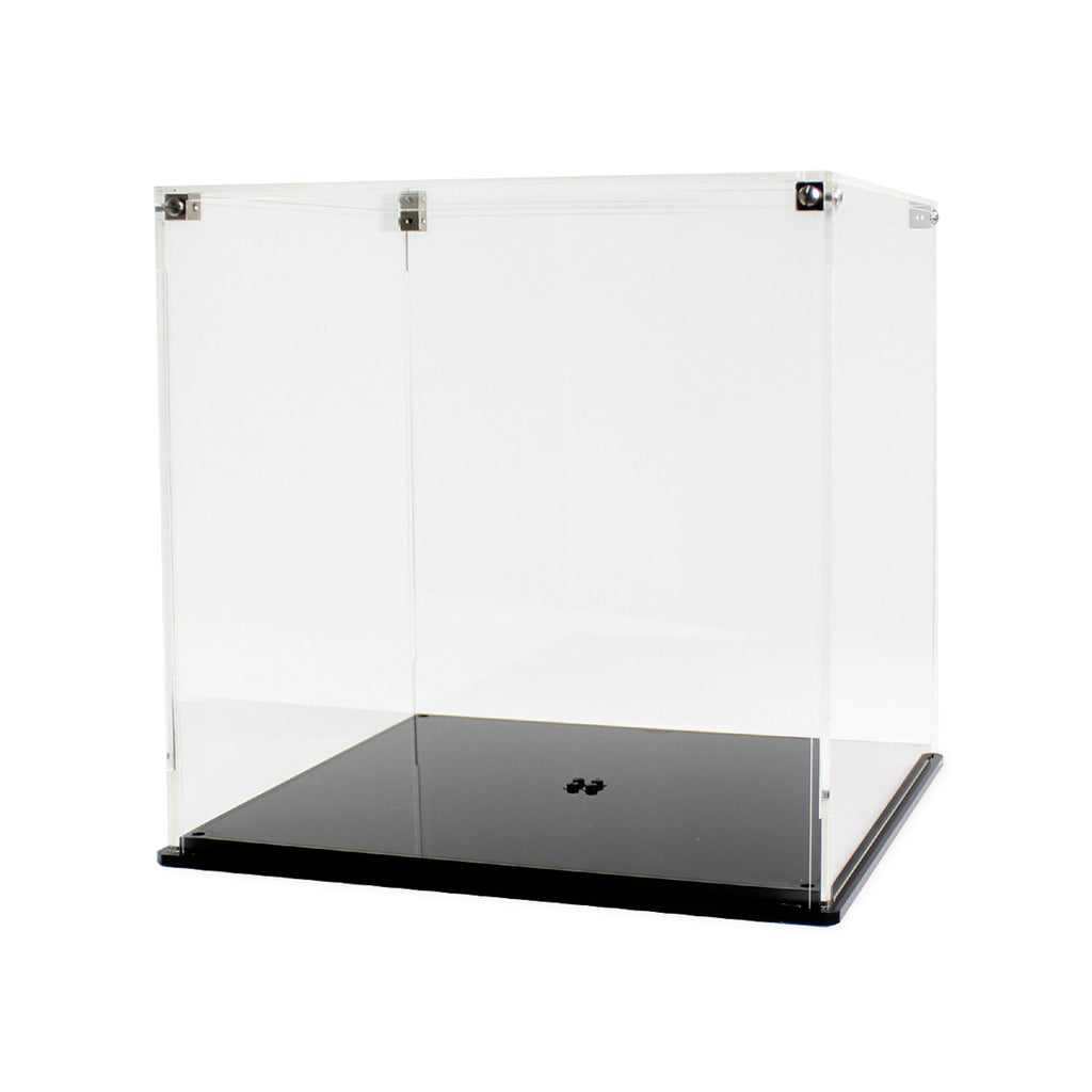 Empty clear Apollo 11 Lunar Lander 10266 case with its black base