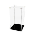Empty transparent-background display case for LEGO Avengers Tower 40334