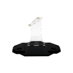 Empty LEGO 75248 display stand with a clear angled support and black base