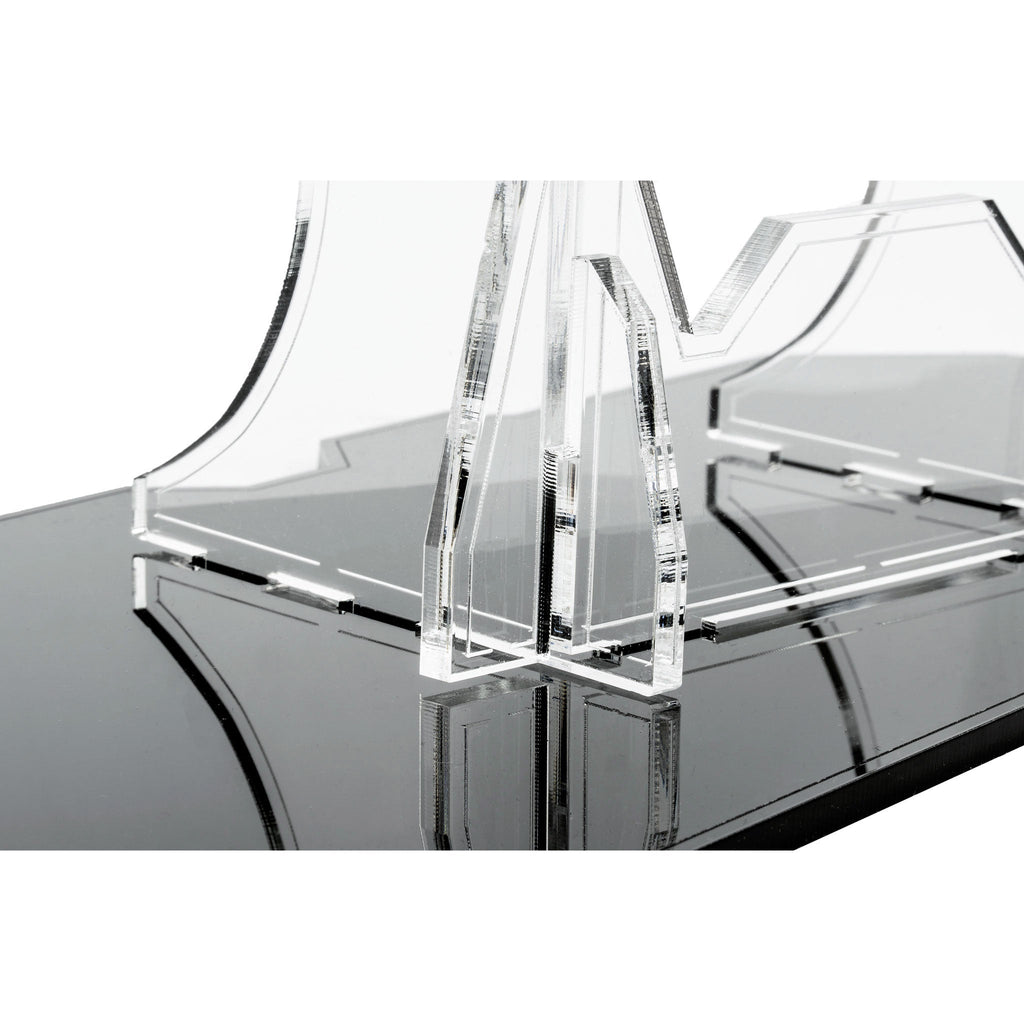 Clear support connection to the black acrylic base on the 75315 display stand
