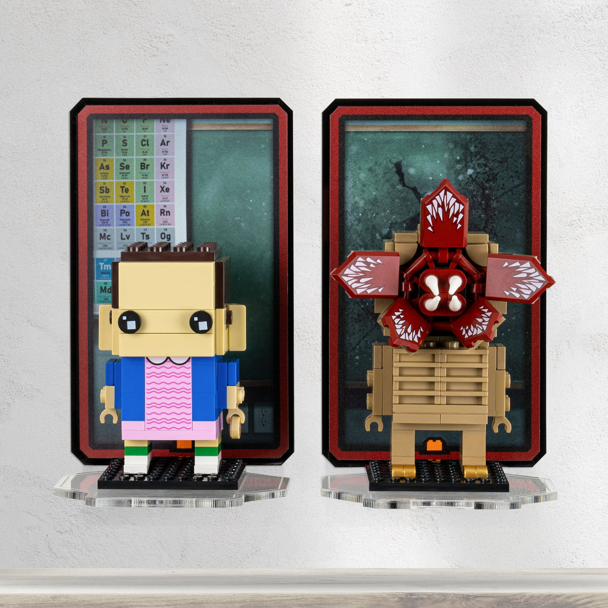 Wall Mounted Display for LEGO Brickheadz Demogorgan & Eleven (40549) — gallery image 1