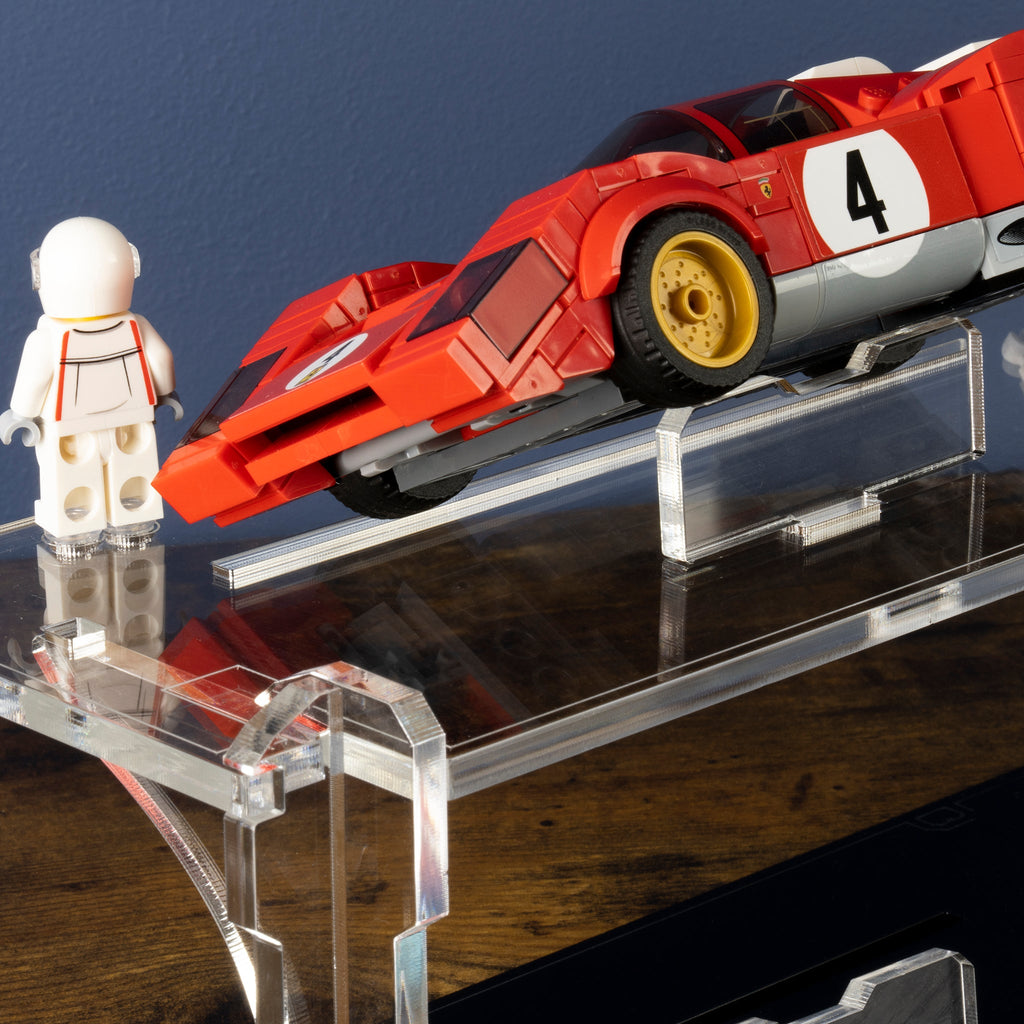 Acrylic display case construction detail for 12 LEGO Speed Champions Cars (4 x 3), view 4