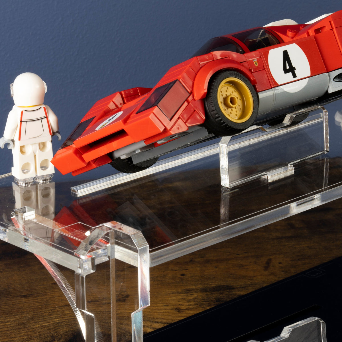 Acrylic display case construction detail for 12 LEGO Speed Champions Cars (4 x 3), view 4