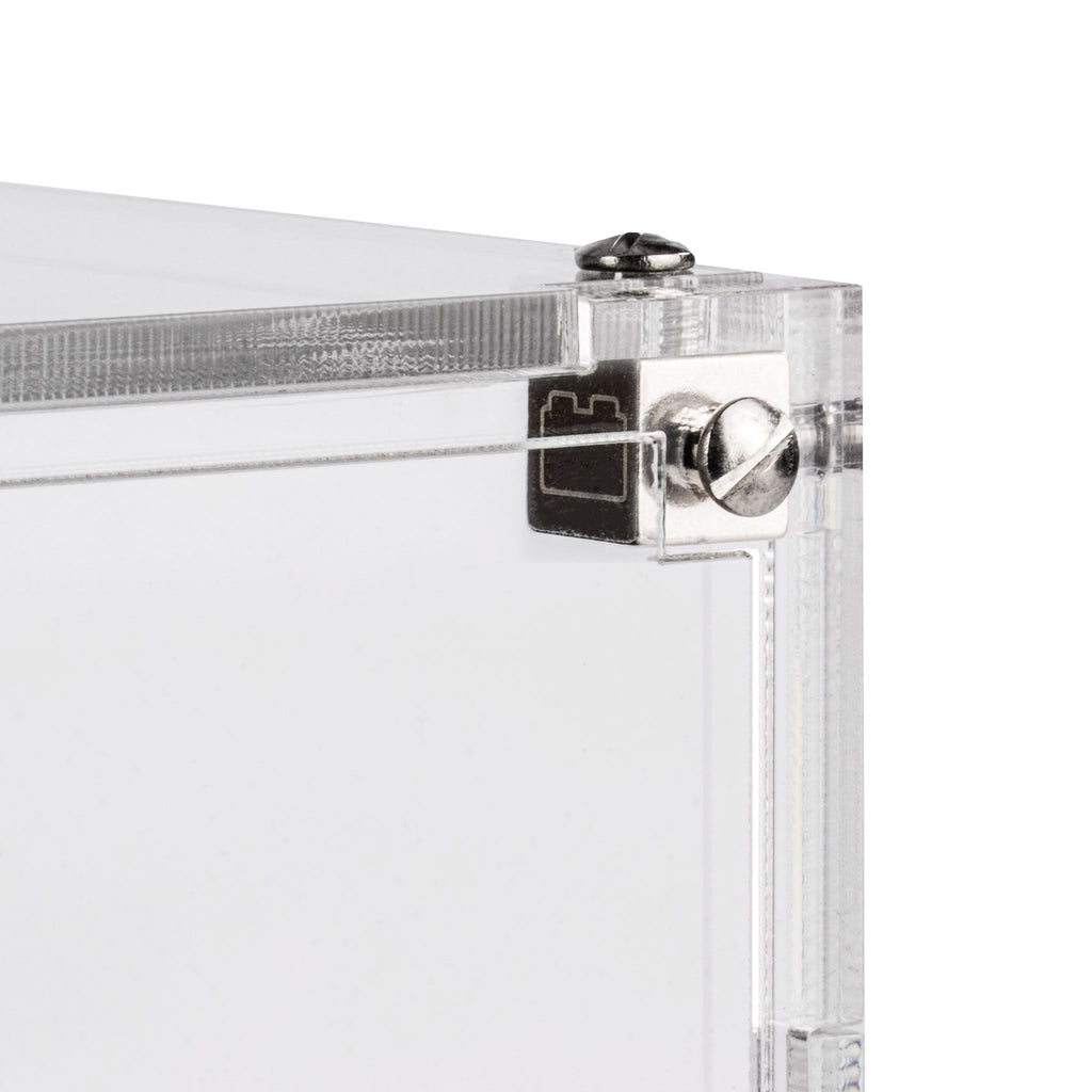 Acrylic display case construction detail for 4 LEGO Speed Champions Cars (2 x 2), view 6