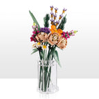 Large clear acrylic vase for LEGO flowers, Classic design