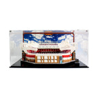 LEGO 10272 Old Trafford in the acrylic display case, display view 1