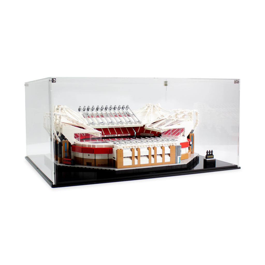 LEGO 10272 Old Trafford in the acrylic display case, display view 12