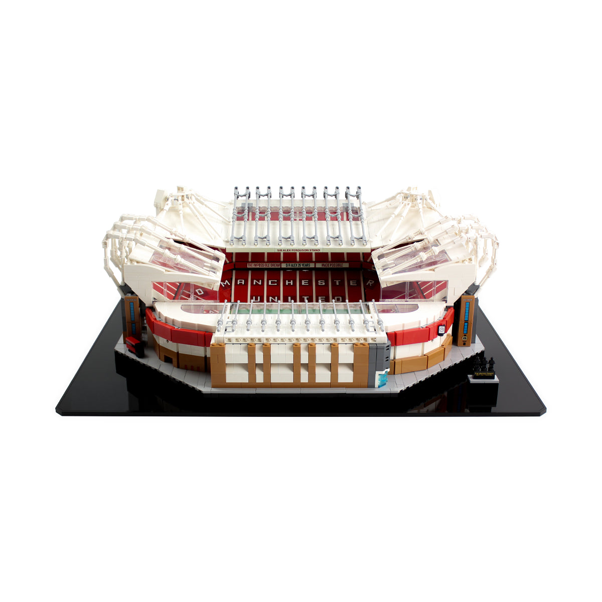 LEGO 10272 Old Trafford in the acrylic display case, display view 14