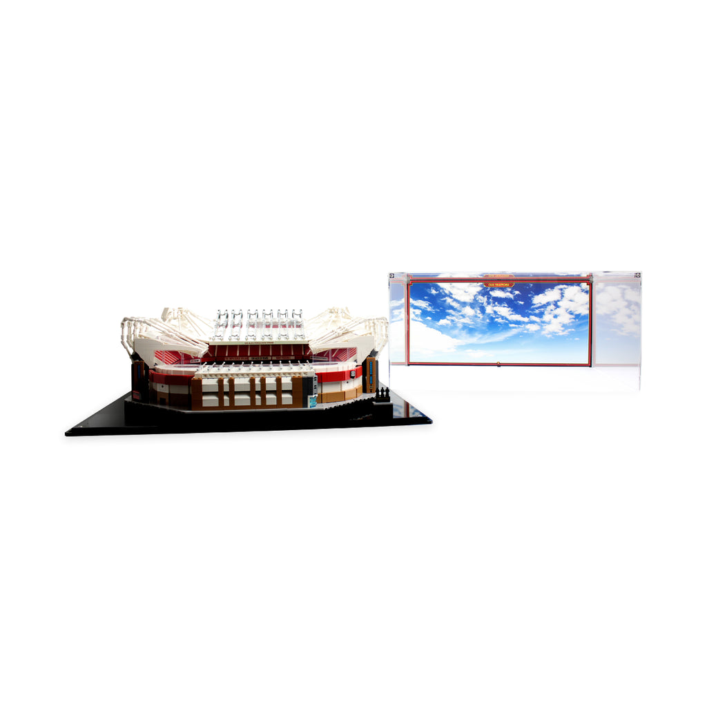 Acrylic display case construction detail for LEGO 10272 Old Trafford, view 4