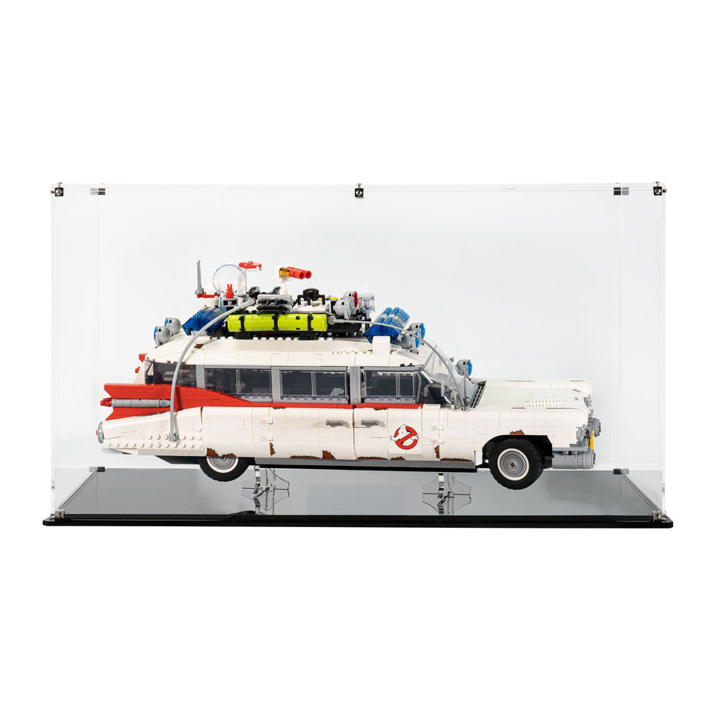 LEGO 10274 Ghostbusters ECTO-1 in the acrylic display case, display view 4