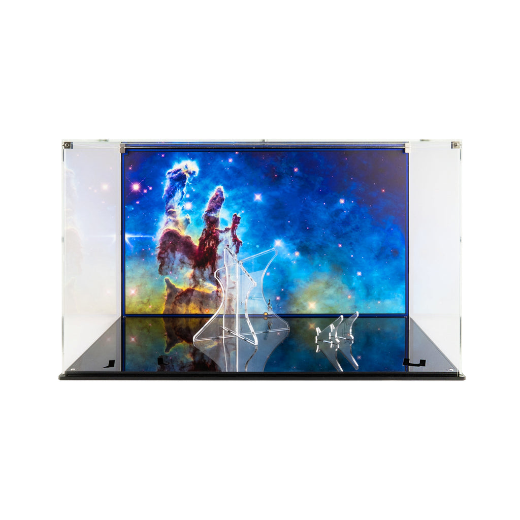 Acrylic display case for LEGO 10283 NASA Space Shuttle Discovery without the model, view 3