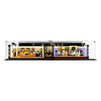 LEGO 10292 The Friends Apartments in the acrylic display case, display view 1