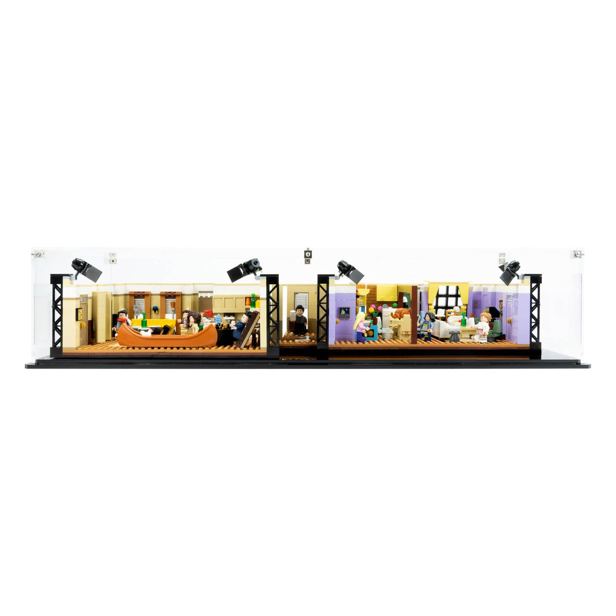 LEGO 10292 The Friends Apartments in the acrylic display case, display view 7