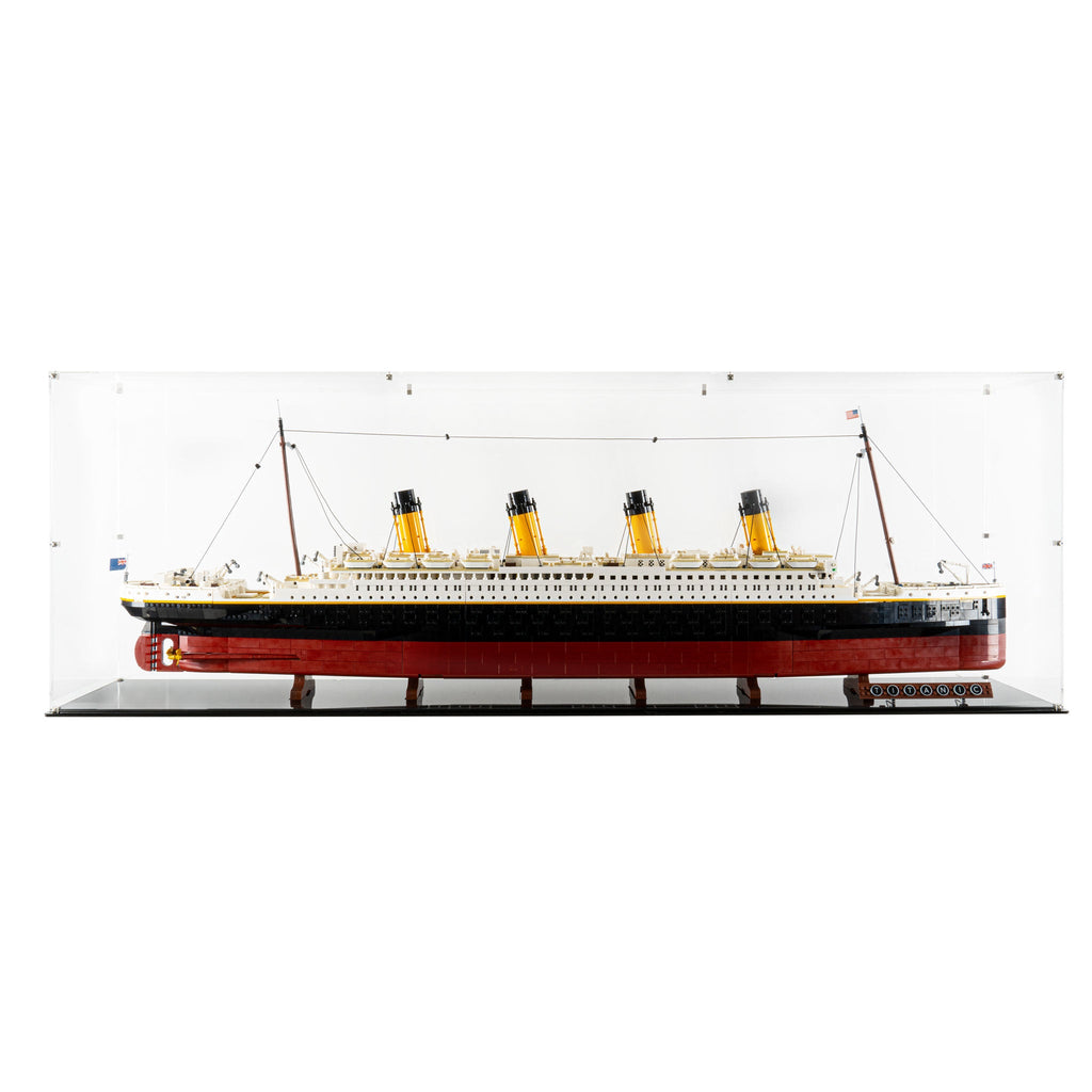 LEGO 10294 Titanic in the acrylic display case, display view 9