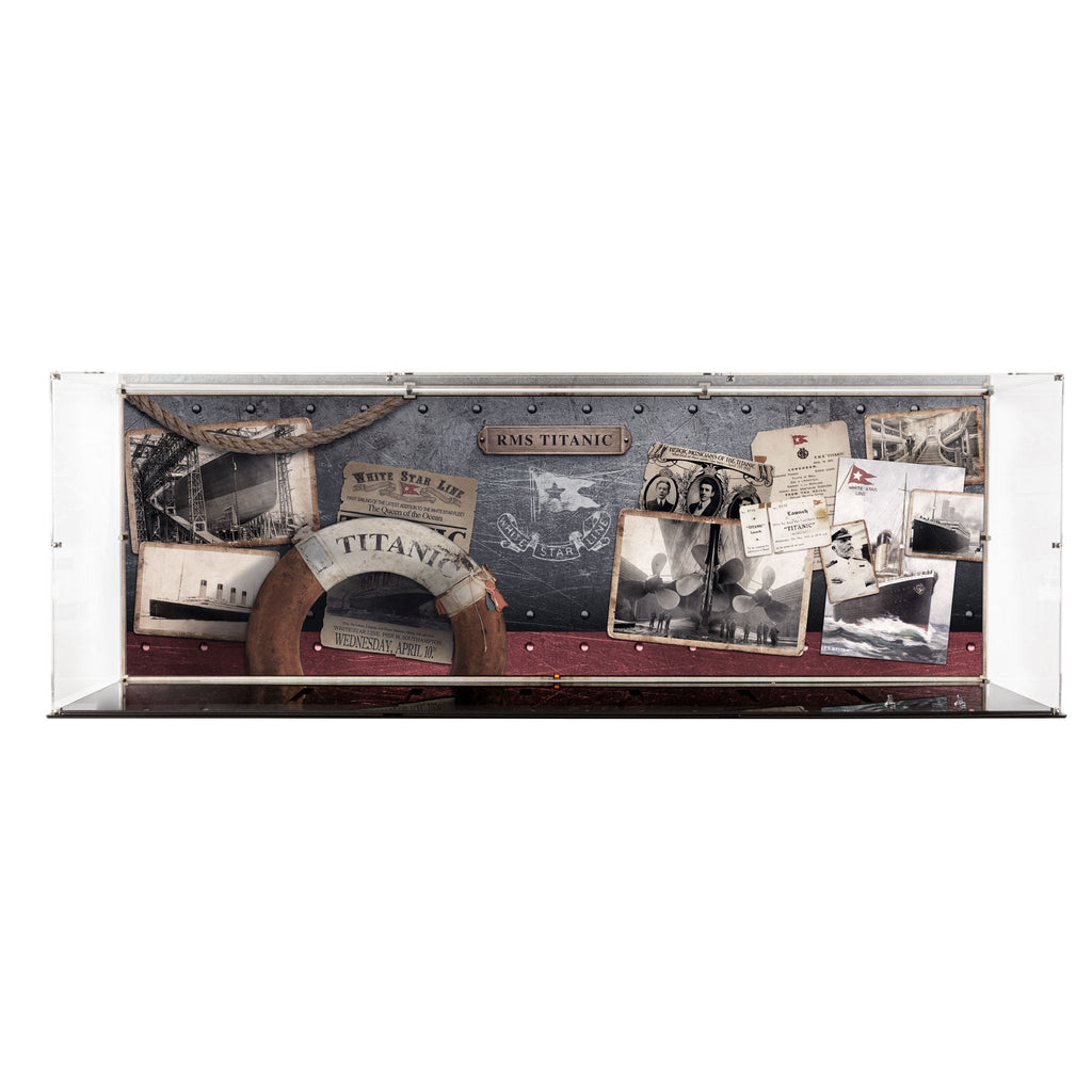 Acrylic display case for LEGO 10294 Titanic without the model, view 4