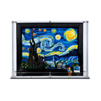 LEGO 21333 The Starry Night in the acrylic wall mounted display case, display view 4