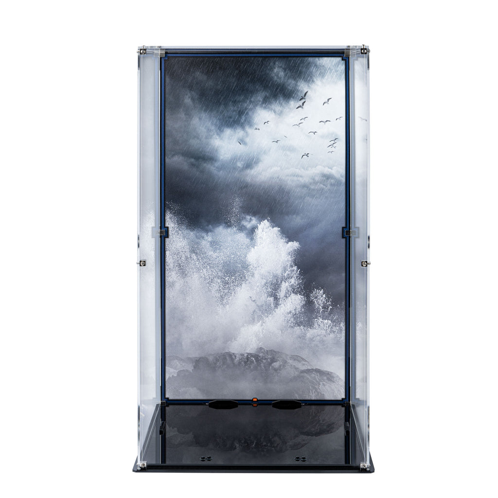 Acrylic display case for LEGO 21335 Motorised Lighthouse without the model, view 3