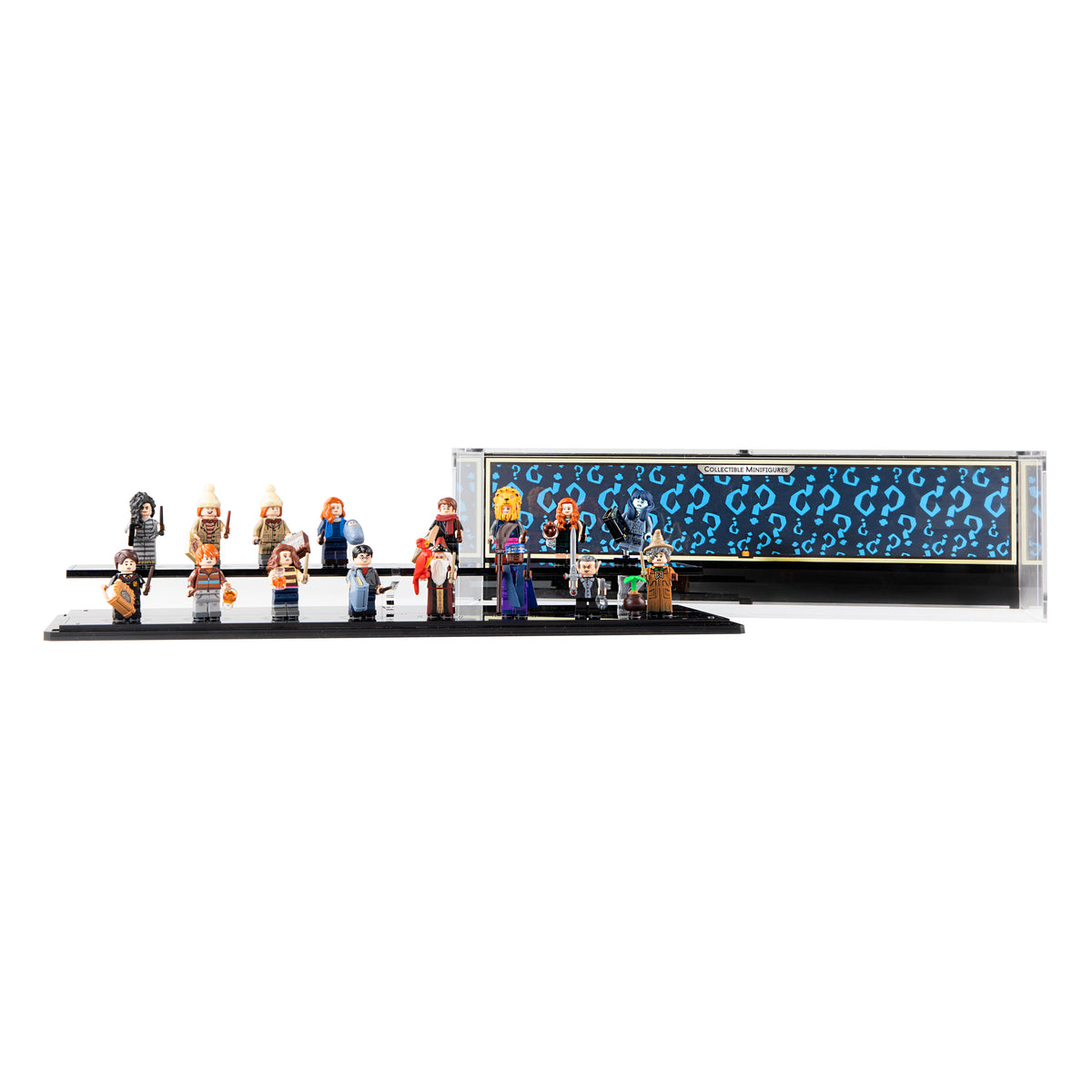 Acrylic display case construction detail for LEGO 71028 Harry Potter Minifigures Series 2, view 3